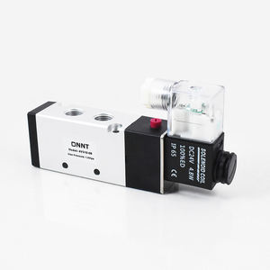 Airtac koil katup Solenoid udara pneumatik, tipe 4V310-08 5/2 cara 1/4 inci, kompatibel dengan AC220V AC110V DC12V DC24V - Product Image 2