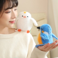 Peluche magnétique mignonne à porter à l'épaule, oiseau calopsitte gras, avec rembourrage en polyester et coton PP, jouet souple