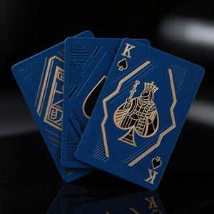 โรงงานขายส่งไพ่คุณภาพสูง ออกแบบเอง พิมพ์โลโก้ ปั๊มร้อน ไพ่โป๊กเกอร์เพื่อความบันเทิง - Product Image 6