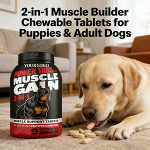 Compléments alimentaires naturels pour la prise de poids chez les chiens, OEM/ODM, friandises pour la prise de masse musculaire, multivitamines canines ultimes pour tous les types de chiens - Product Image 2