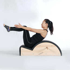 CZFIT Arceau de Correction Posturale en Chêne Réglable pour Pilates à Domicile, Entraînement en Studio et Yoga - Product Image 1