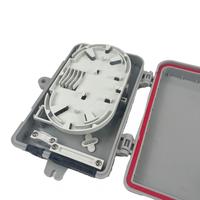 6 Core Fiber Optic Distribution Box Wall Mount FTTH Terminal with SC LC Adapter & Pigtail ABS UV Resistant for FTTX Network