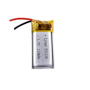 충전 3.7v lipo 리튬 폴리머 배터리 551124 551025 110mAh 3D 유리 UN38.3 CE - Product Image 2