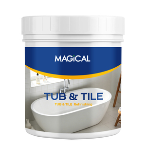 Acrylic Water-Based Eco-Friendly <strong>Tub</strong> Tile Refinishing Kit Quick-Dry <strong>Paint</strong> for Walls Floors Sinks Bathtubs &amp; Toilets - Product Image 1