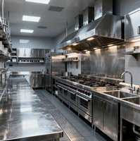 Équipement de cuisine commerciale pour restaurant, en acier inoxydable, matériel de restauration professionnelle pour cuisine