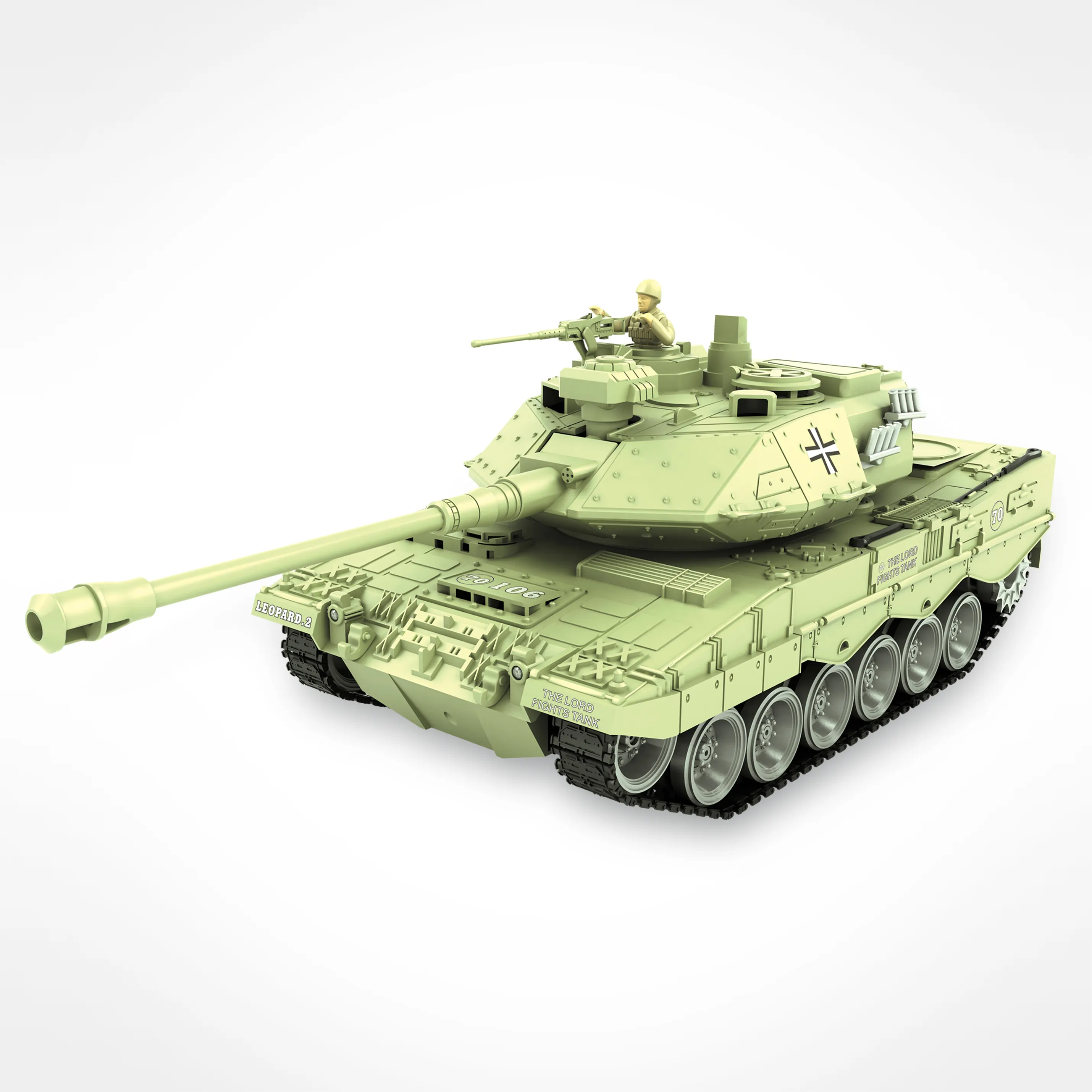 1:18 Leopard II RC Carro Armato con la 18 Canale Militare Armored Modello di RC per I Bambini