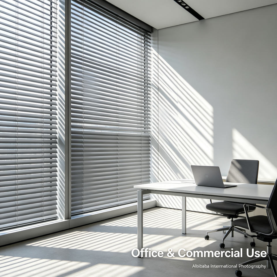 Slat Horizontal Blinds Venetian Window Covering for Residential Spaces ...