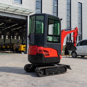 Mini-excavatrice de 1,8 tonne avec cabine, accessoires de concasseur à mâchoires pour roche - Product Image 4