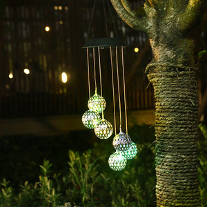 Solar Garden Lights Hanging <b>LED</b> <b>Ball</b> Decor Outdoor Waterproof Patio Yard Decoration - Product Image 3