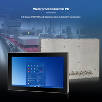 PC Industri Terintegrasi Layar Sentuh Kapasitif Tahan Air IP66 IP69K Intel N97 Tanpa Kipas 15,6 Inci Terbaru