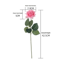Fleurs Artificielles Texture Douce et Hydratante Style Rose Inspirées d'Instagram Fausses Fleurs Décoration Maison Bouquets de Mariage Art Mural Panneau Décoratif