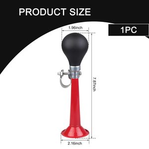 Bocina de Aire Retro de Metal para Bicicleta de 7 Pulgadas con Bombilla de Silicona Impermeable Compatible con Manillares de 0.9 Pulgadas para Bicicletas de Montaña y Carretera - Product Image 3