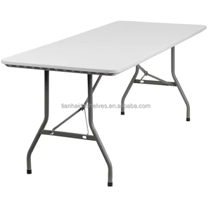 Tables et <span class=keywords><strong>chaises</strong></span> de fête pliantes réglables en plastique rectangulaires, portables, écologiques, pour rangement, utilisation en salle de sport et cuisine – Vente directe usine - Product Image 6