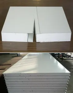 Rock Wool/EPS/polystyrene/polyurethane Color Steel Sandwich Panels For Simple Hospitals/cleanrooms Fireproof