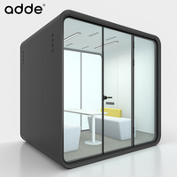 Cabine téléphonique de bureau moderne en aluminium, facile à assembler, amovible, à faible bruit, isolation phonique, cabine insonorisée, pod de bureau