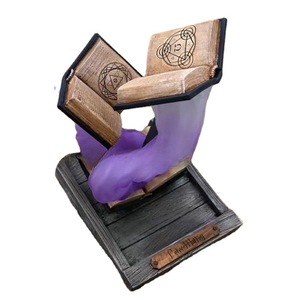 Torre de Dados Mágica Pintada a Mano, Adorno de Resina con Colores Vibrantes, Morado Claro, Azul Claro, Accesorios para Juegos - Product Image 5