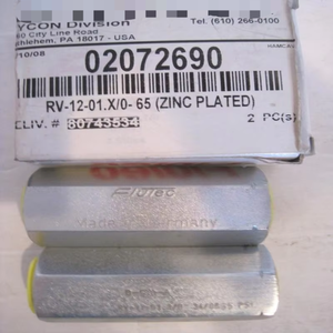 2 件全新 RV-12-01.X/0-65 阀门 02072690 RV1201X065 全新原装现货 工业自动化 PAC 专用 PLC 编程 - Product Image 1