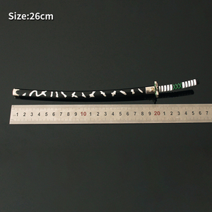 ดาบของเล่นดาบปิศาจสังหารดาบ26ซม. เสาลม shinazugawa <span class=keywords><strong>nichirin</strong></span> ซามูไรมีดพวงกุญแจขนาดเล็กเครื่องประดับของขวัญ - Product Image 5