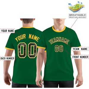 T-shirt personnalisé unisexe pour adulte, col rond, manches courtes, maillot de baseball, de football ou de soccer avec nom et numéro, transfert thermique - Product Image 3