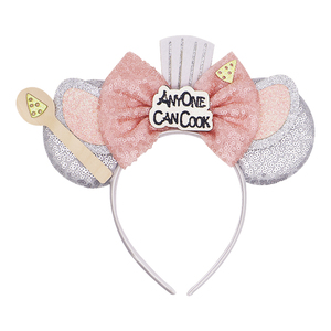 Diadema de Orejas de Ratón para Cocinar, Gorro de Chef y Cuchara, <span class=keywords><strong>Disfraz</strong></span> de Dibujos Animados, Diadema para Fiestas, Juego de Roles, Accesorio para la Cabeza MH049 - Product Image 3