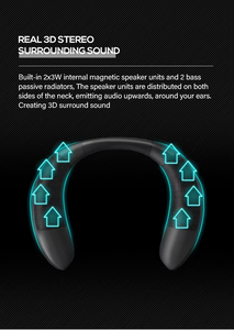 Thể Thao Ngoài Trời Treo Cổ Loa Microphone Di Động Loa Không Dây Hình Dạng Cổ Mặc Không Dây Loa Di Động - Product Image 5