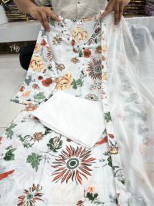 ชุด Kurti ผ้าฝ้ายแท้พิมพ์ลายแบบบล็อกกางเกงผ้าฝ้ายแท้มีสไตล์ - Product Image 6