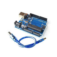 Placa de desarrollo de caja oficial para UNO R3 Original ATMEGA328P Chip CH340G para Arduino UNO + WiFi R3 WeMos ESP8266 Kits de placa