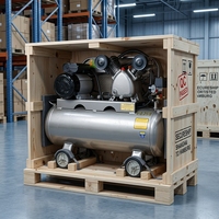 Compresseur d'air industriel à piston Dongguan 8Mpa à double cylindre, refroidi par air, 220V