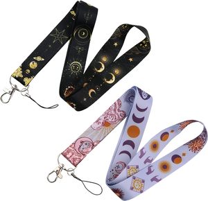 Custom Portable Sublimation Printing Neck Polyester Fabric Nylon Strap Lanyards Woven Embroidery Mobile Phone Sling