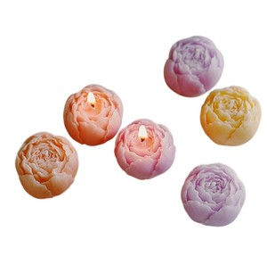 Presente de Dia dos Namorados, Decoração para Casa, Velas Aromáticas em Forma de Rosa Feitas à Mão, Criativas, de Cera de Soja - Product Image 3