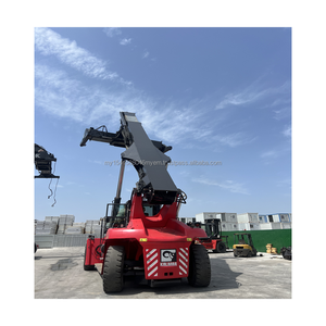 Apilador de alcance de contenedor Kalmar de 45 toneladas usado, cargador de contenedor completo, equipo de elevación de puerto de grúa a la venta - Product Image 6