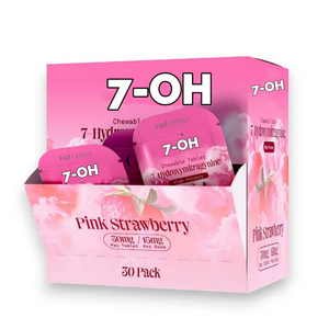 Tùy chỉnh in ấn 7-Oh 1CT Tablet Mẫu Gói với hộp hiển thị 1CT Viên nhai vỉ với hiển thị Feeder hộp bán lẻ - Product Image 1