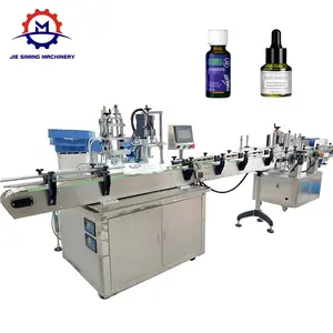 JSM-ZFC2 Automático Turntable Óleo Essencial Líquido Pasta Spray Garrafa Dropper Bottle Filling Capping Machine