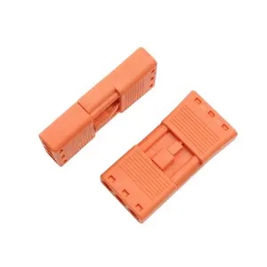 Free Sample female male standard plug-in electrical connector for lighting led 2pin 3pin orange black connector