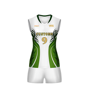 Uniformes de Voleibol Verdes Personalizados con Diseño Único, Conjuntos de Ropa Deportiva para Hombre, Camiseta de Voleibol - Product Image 2