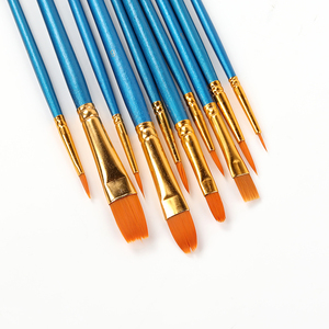 Haute qualité 10 pièces artiste Nylon pinceau ensemble pour <span class=keywords><strong>peinture</strong></span> par numéros Kit acrylique <span class=keywords><strong>aquarelle</strong></span> dessin Art fournitures - Product Image 2