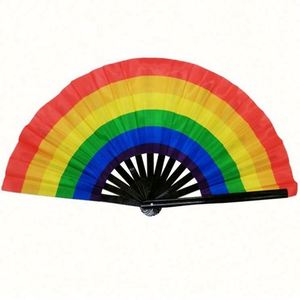 Abanico de Mano Personalizado con Logotipo Impreso, Abanico Plegable de Tela, Madera o Bambú para Sublimación, Ideal para Bodas y Promociones - Product Image 2