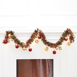 Nastro Natalizio in PET Colorato con Babbo <span class=keywords><strong>Natale</strong></span> e Albero <span class=keywords><strong>di</strong></span> <span class=keywords><strong>Natale</strong></span>, Decorazioni per Finestre, Allestimento Scenografico per Ristoranti e Pareti - Product Image 1