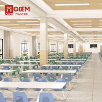 Ensemble de mobilier de cantine MINYI BOW : Bureau et chaise scolaires confortables, banquette de restaurant, table de cantine, ensemble table et chaise pour étudiants