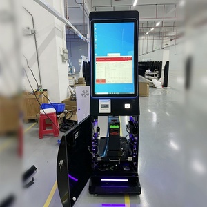 Latest 32 Inch Curved Screen Self Service Cash Register Kiosk Spectral Payout NV200 QR <b>Printer</b> Cash Payment Kiosks - Product Image 2