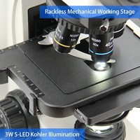 Wide Field of View High Definition 360 Rotatable Binocular Biological Compound Laboratory Microscope