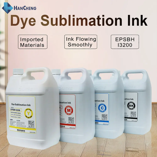 Premium 5 Liter Heat Transfer Textile Printing CMYK 5L Dye Sublimation Ink for Epson XP600 I3200 I1600 4720 Printer Head