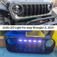 Liush ABS calandre de pare-chocs avant Led lumière pour Jeep SUV avant diurne largeur de lumière rénovation pour Jeep Wrangler Unlimited JL