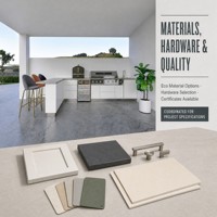 Solutions de personnalisation de cuisines modernes : Systèmes d'armoires coordonnés pour toute la maison avec module de cuisine extérieure et caractéristiques écologiques