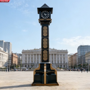 YOUFINE Scultura Decorativa a Forma di Campana in Acciaio Inossidabile con Orologio da Terra per Piazze Commerciali e Aree Urbane - Product Image 2