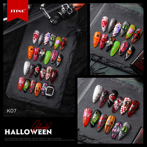 Ensemble de vernis gel JTING Phantom, vernis gel Halloween, 16 couleurs, effet phosphorescent, sans HEMA/TPO, pour nail art, DIY, fête, cosplay - Product Image 5