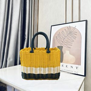 <span class=keywords><strong>Panier</strong></span> de pique-nique horizontal multicolore en bambou et rotin tressé à la main, petit et moyen, pour fruits et légumes - Product Image 5