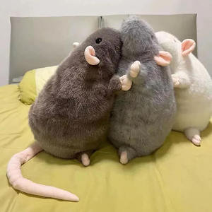 Peluche de Rata Gris ODM, Simulación Adorable, Peluche Gigante, Almohada Suave, Animal de Peluche Realista, Modelo de Juguete de Rata, Muñeca Decorativa, Animales de Peluche - Product Image 4