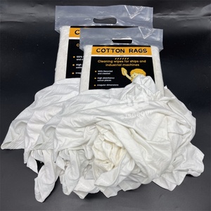グレードA + プレミアムカット中古服ラグ10KG 25KGホワイトクリーニング拭きラグ工業用コットンクリーニングラグ - Product Image 1
