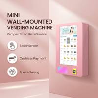 Distributeur automatique de boissons et de snacks noir, entièrement automatique, économique et populaire, pour le commerce en Allemagne